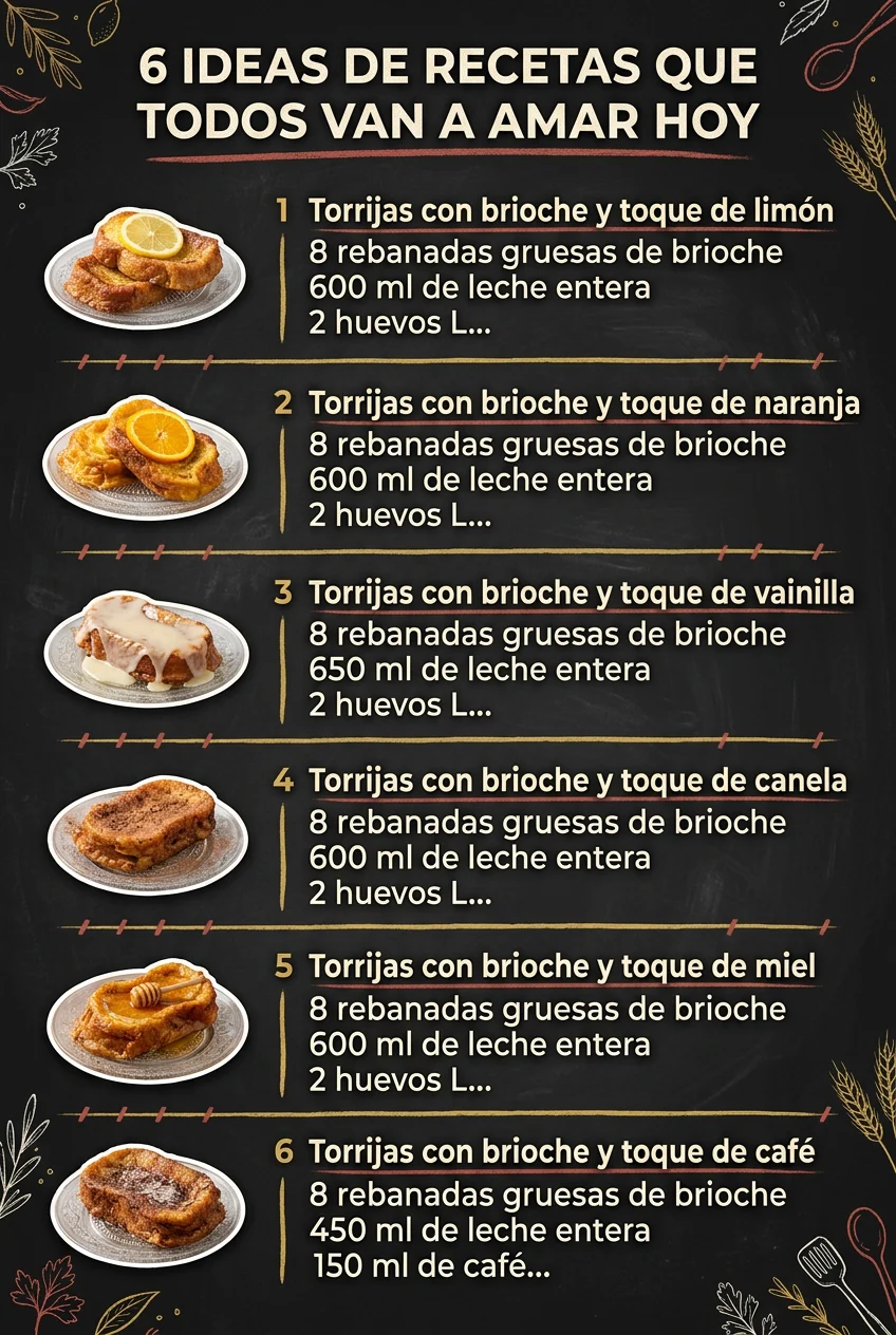 6 Ideas de Recetas que todos van a amar hoy