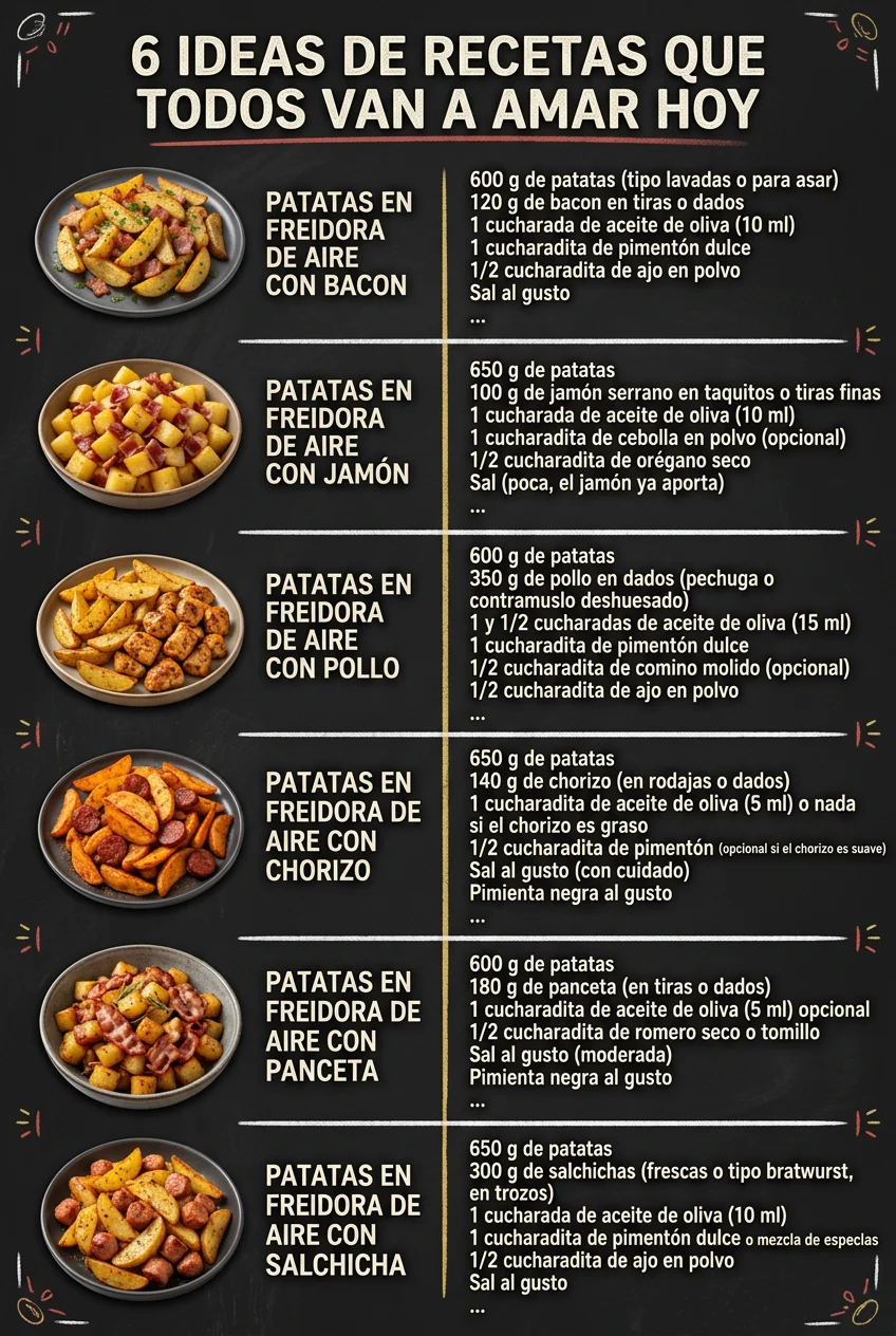 6 Ideas de Recetas que todos van a amar hoy