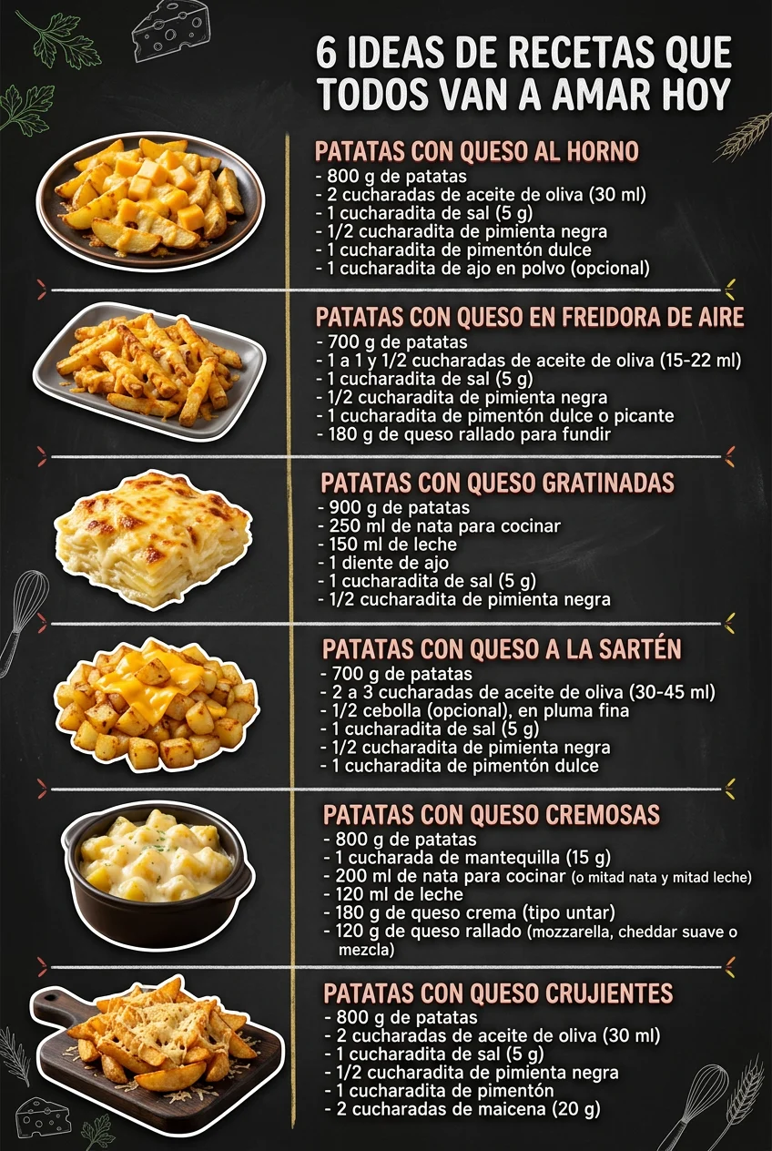 6 Ideas de Recetas que todos van a amar hoy