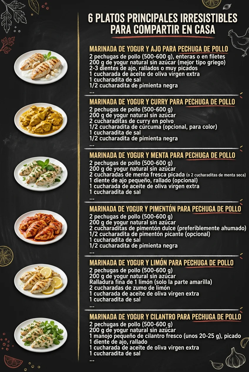 6 Platos Principales irresistibles para compartir en casa