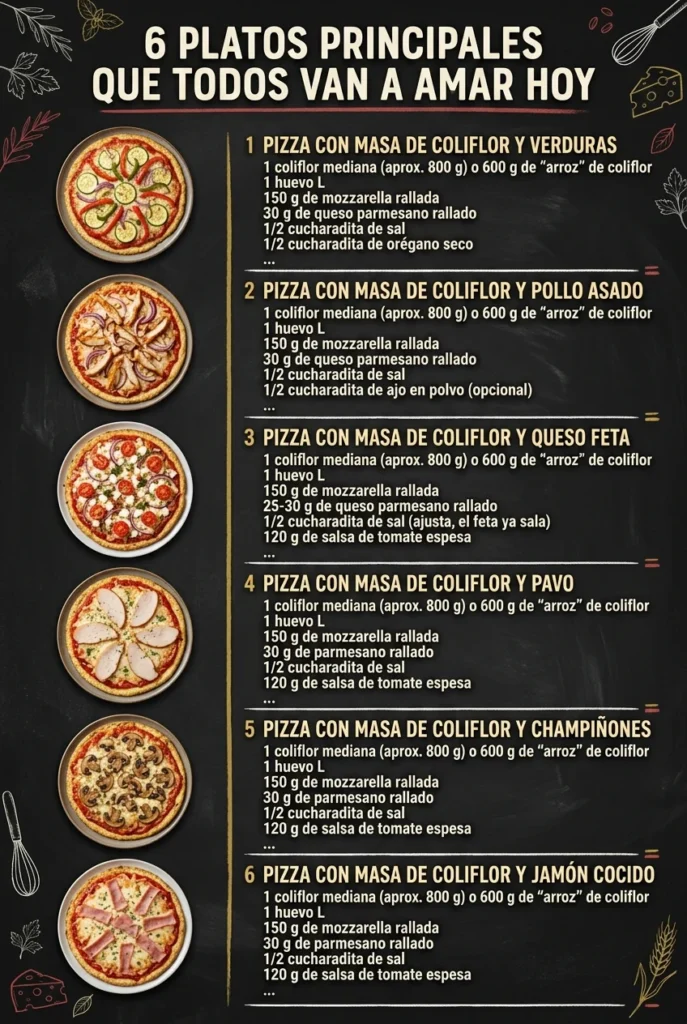 6 Platos Principales que todos van a amar hoy
