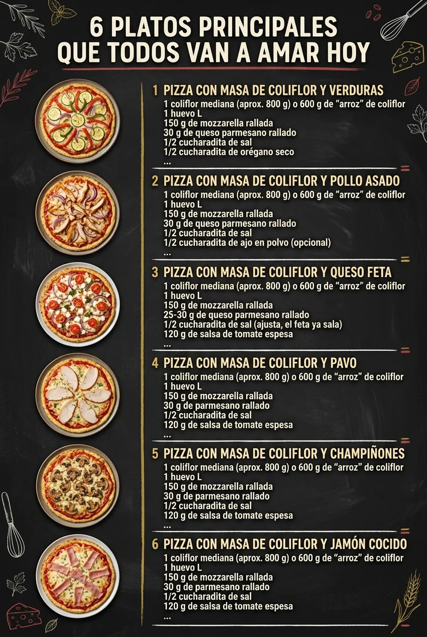 6 Platos Principales que todos van a amar hoy