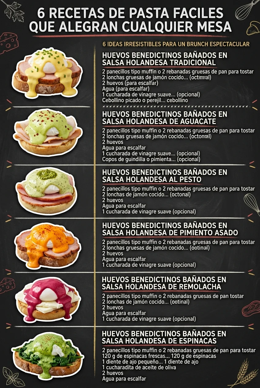 6 Recetas de Pasta faciles que alegran cualquier mesa