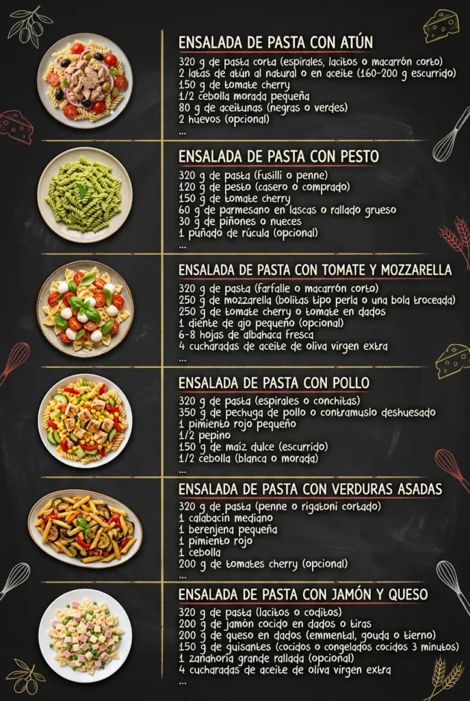 6 Recetas de Pasta faciles que alegran cualquier mesa