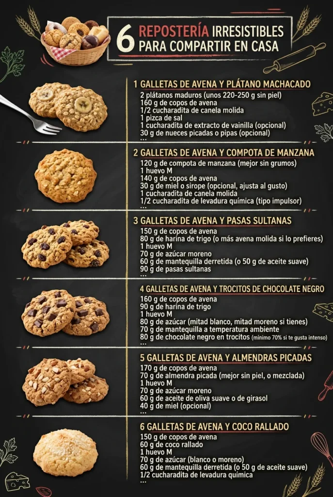 6 Reposteria irresistibles para compartir en casa