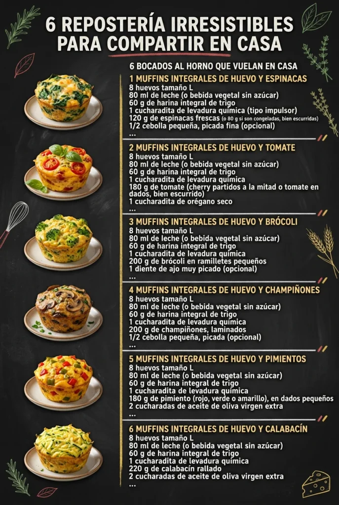 6 Reposteria irresistibles para compartir en casa