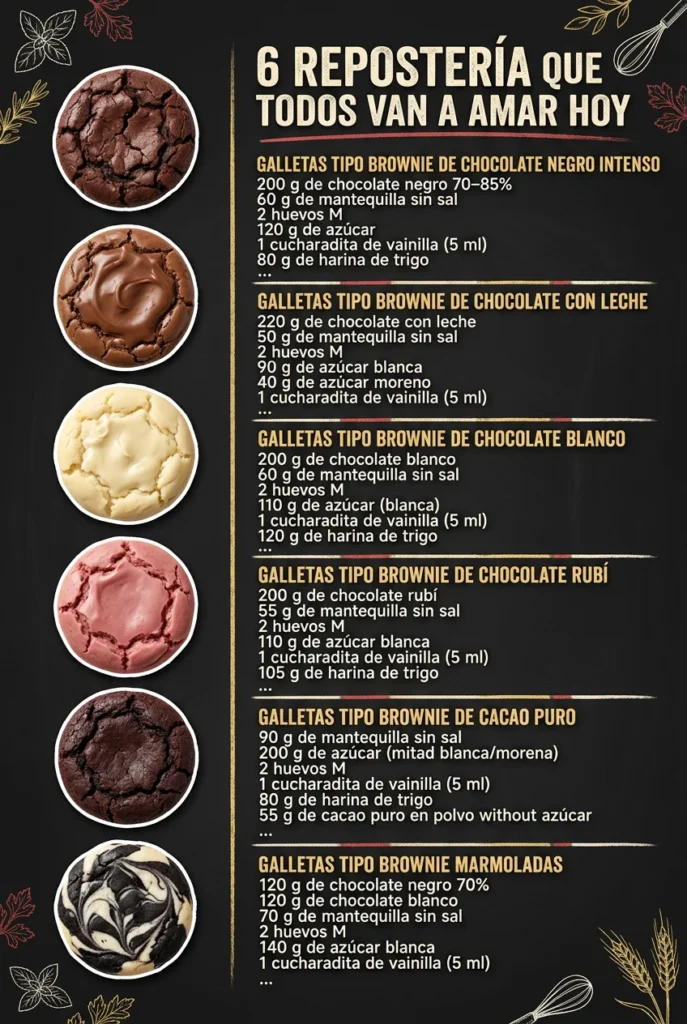 6 Reposteria que todos van a amar hoy