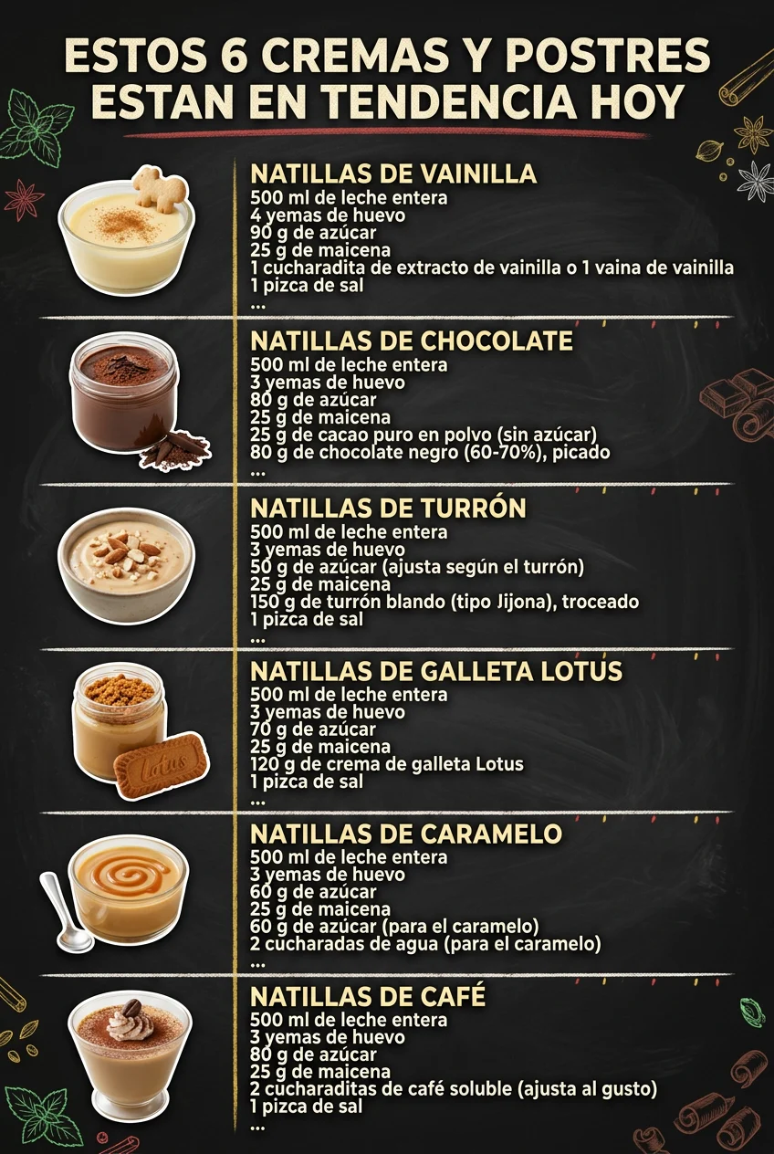 Estos 6 Cremas y Postres estan en tendencia hoy