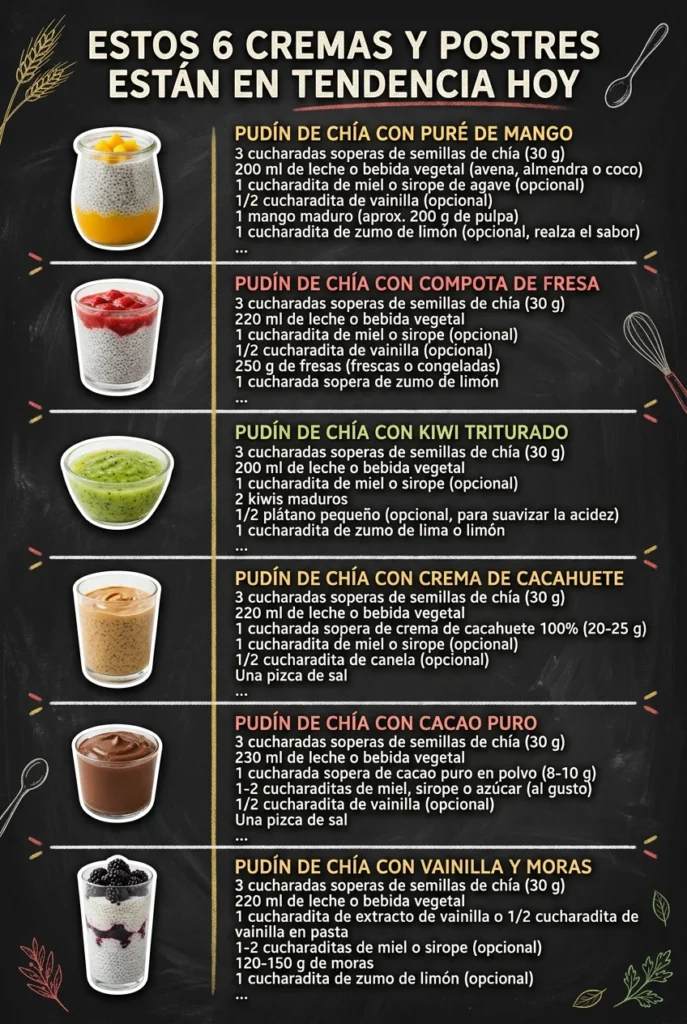 Estos 6 Cremas y Postres estan en tendencia hoy