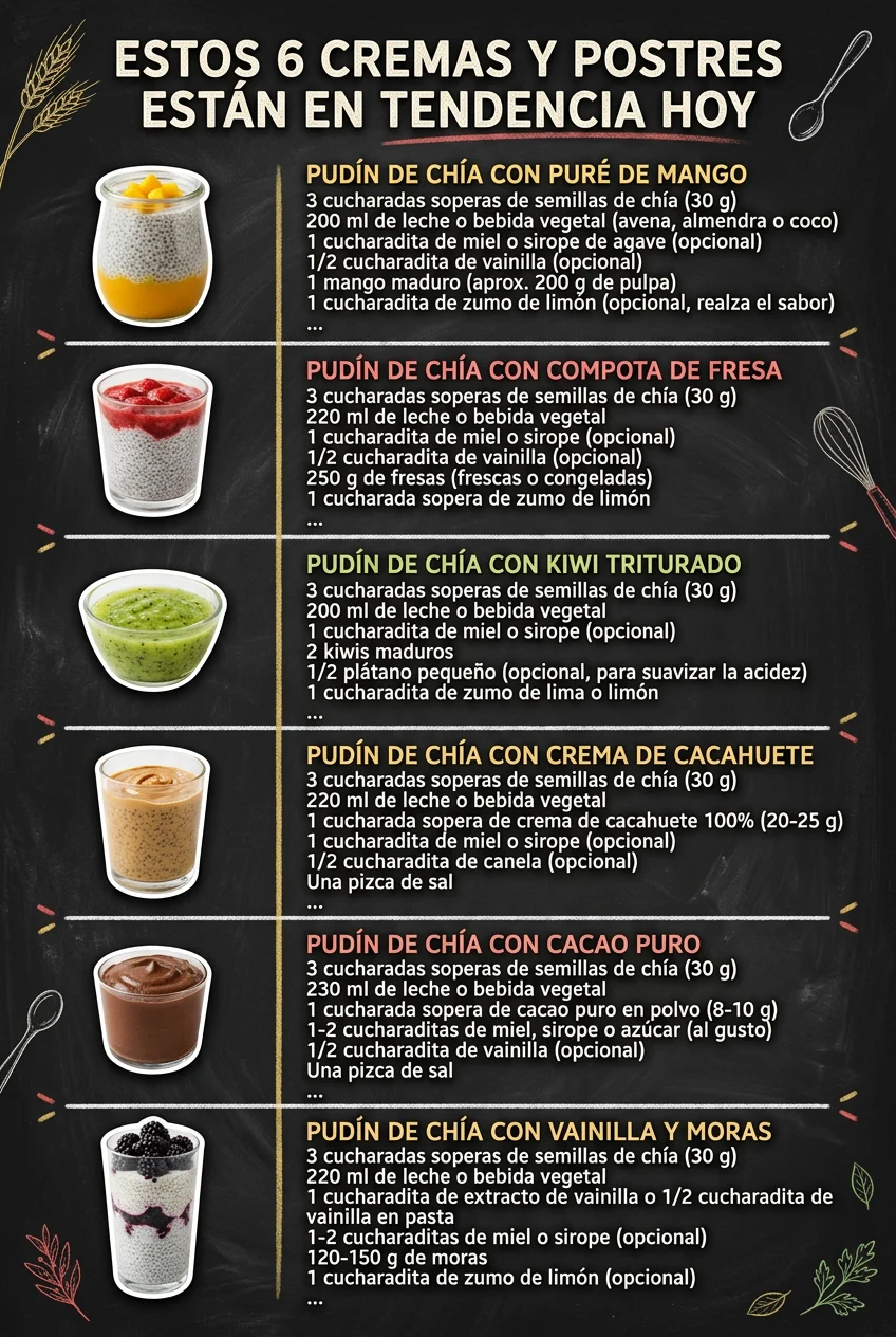 Estos 6 Cremas y Postres estan en tendencia hoy