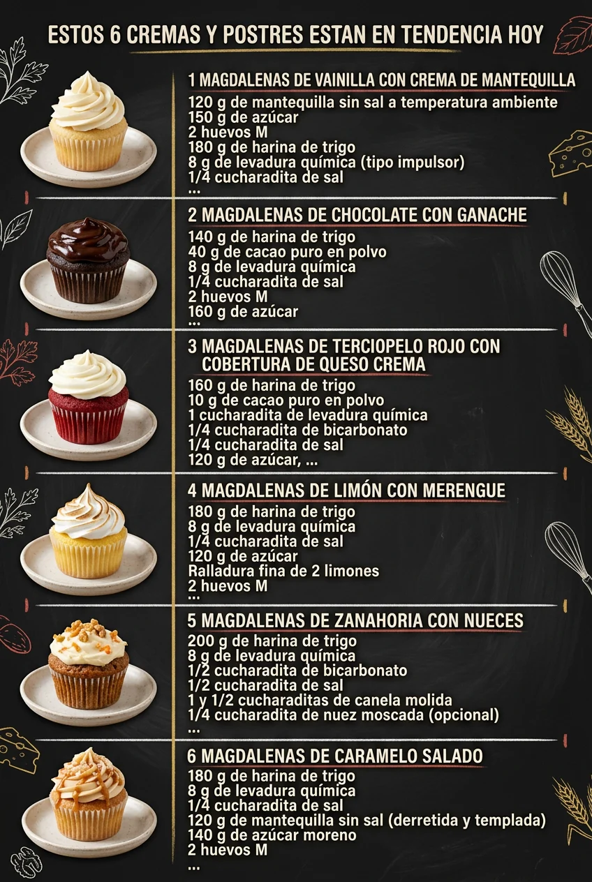 Estos 6 Cremas y Postres estan en tendencia hoy