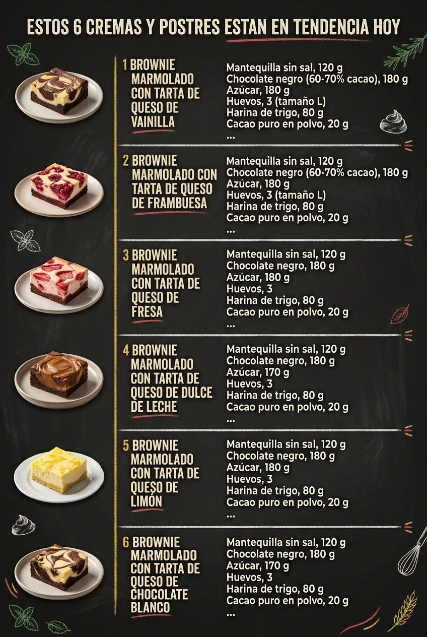 Estos 6 Cremas y Postres estan en tendencia hoy