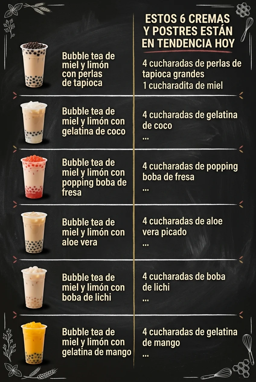 Estos 6 Cremas y Postres estan en tendencia hoy
