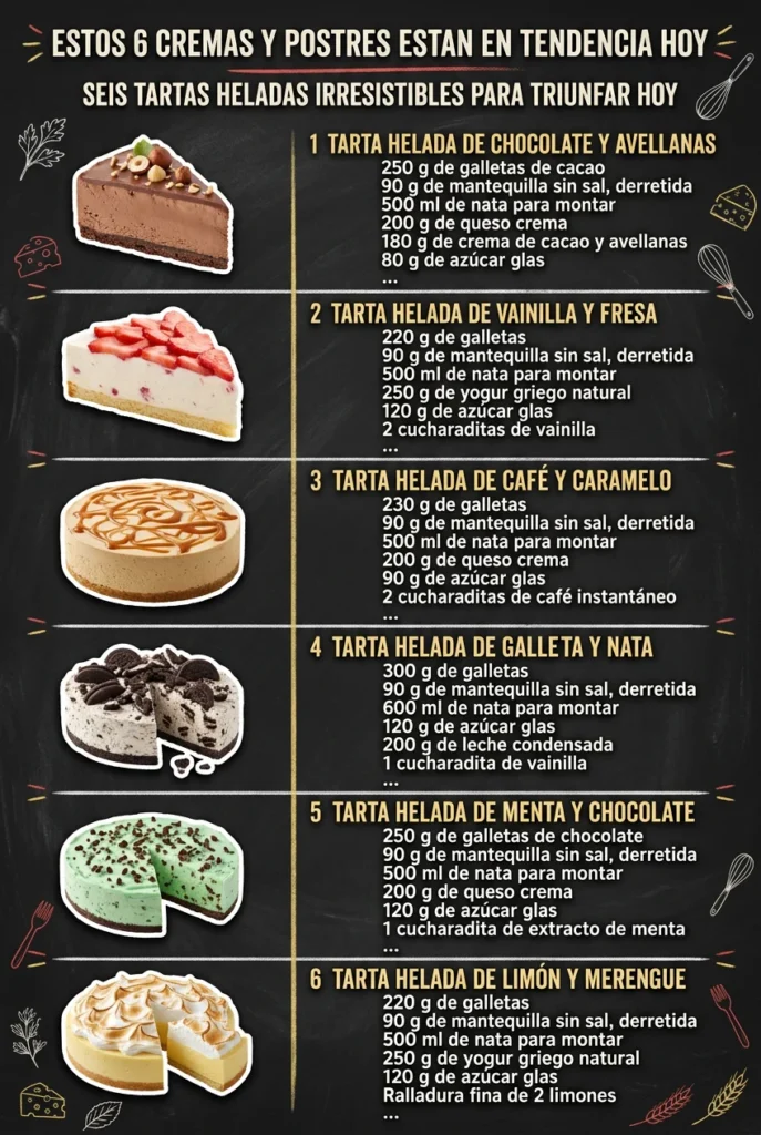 Estos 6 Cremas y Postres estan en tendencia hoy
