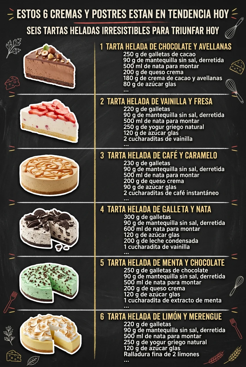 Estos 6 Cremas y Postres estan en tendencia hoy