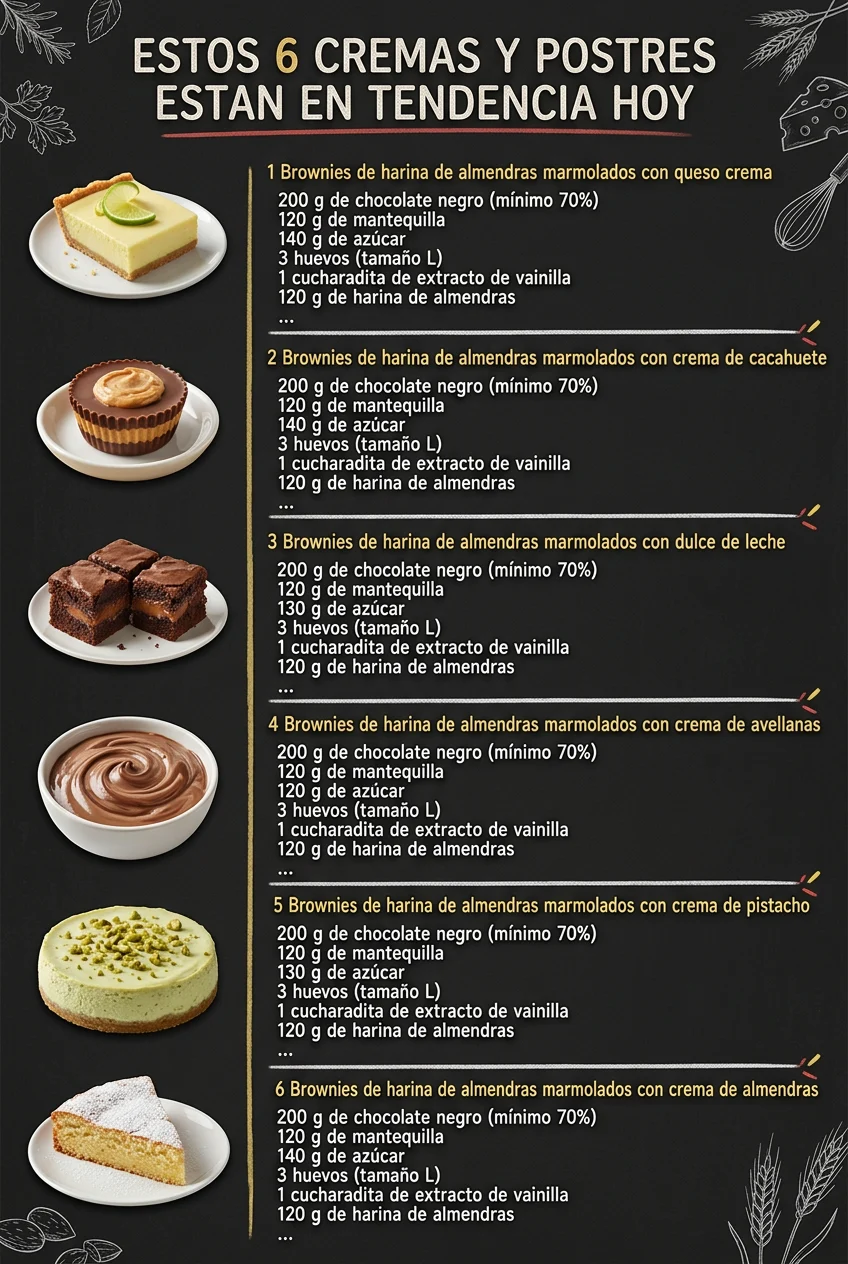 Estos 6 Cremas y Postres estan en tendencia hoy