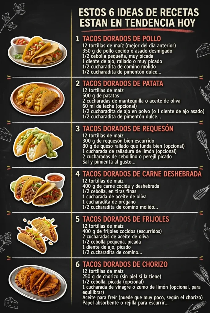 Estos 6 Ideas de Recetas estan en tendencia hoy