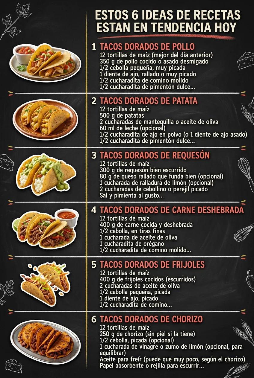 Estos 6 Ideas de Recetas estan en tendencia hoy