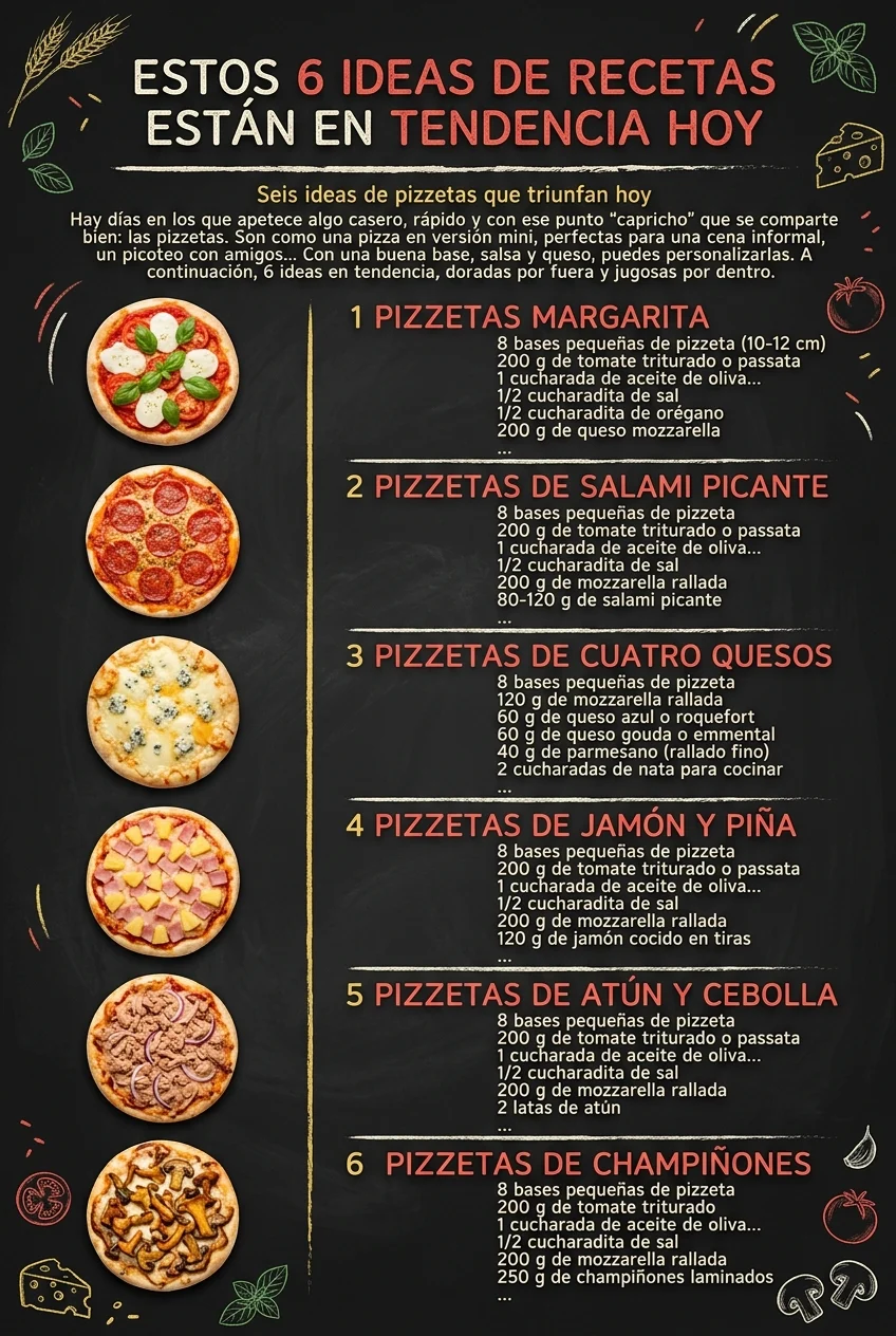 Estos 6 Ideas de Recetas estan en tendencia hoy
