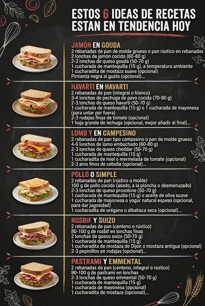 Estos 6 Ideas de Recetas estan en tendencia hoy