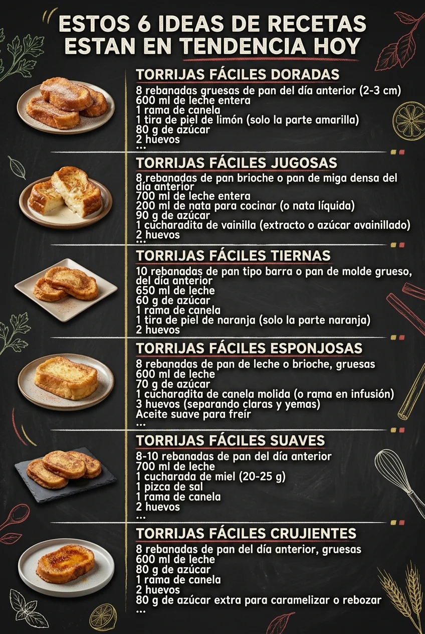 Estos 6 Ideas de Recetas estan en tendencia hoy