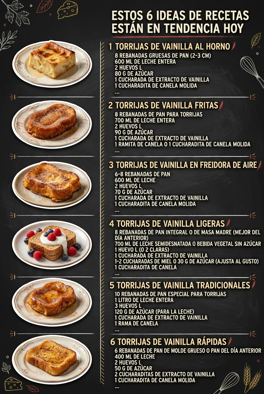 Estos 6 Ideas de Recetas estan en tendencia hoy