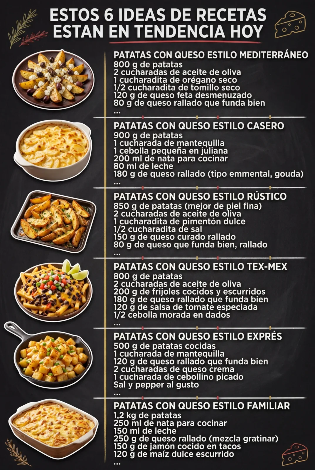 Estos 6 Ideas de Recetas estan en tendencia hoy