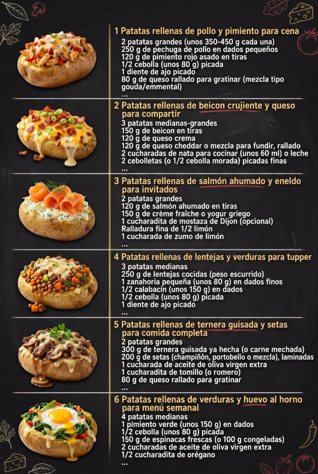 Estos 6 Ideas de Recetas estan en tendencia hoy