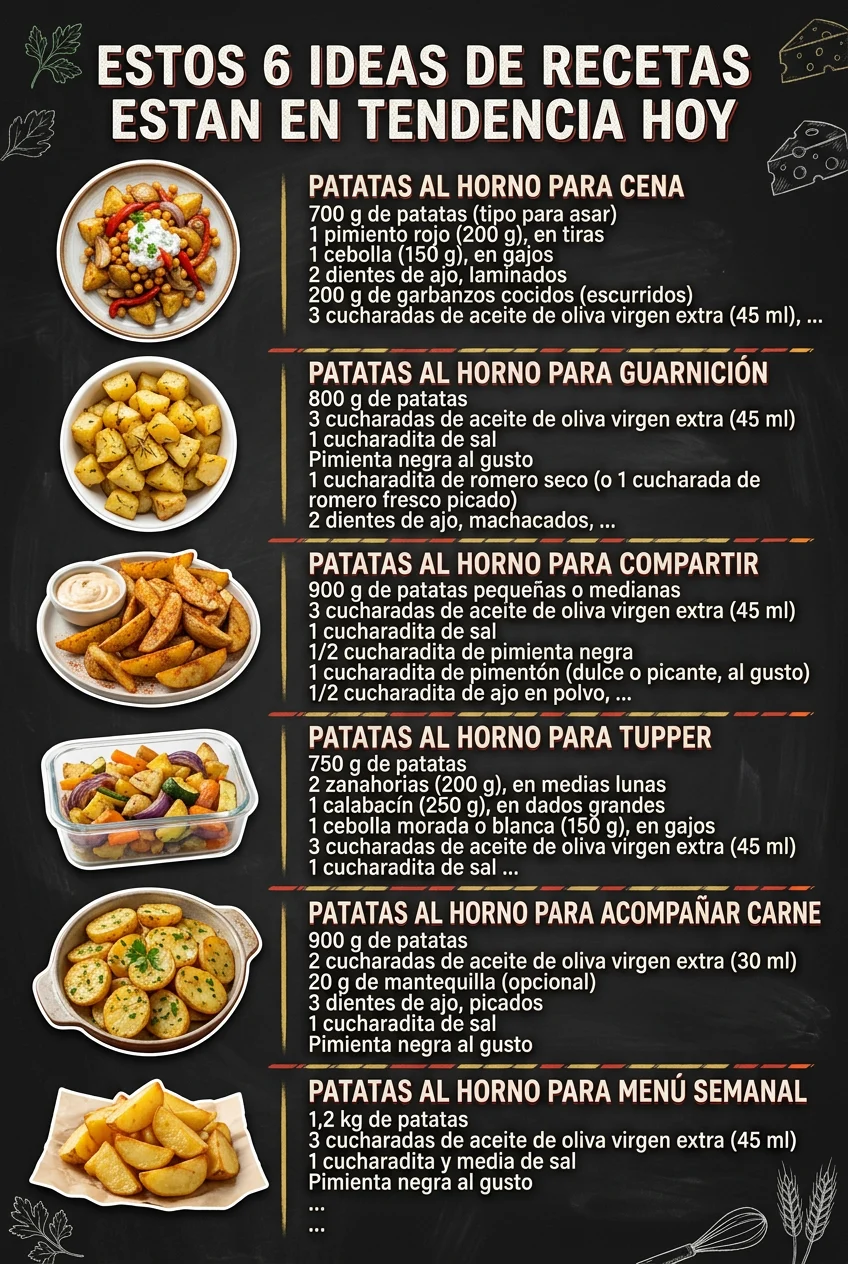 Estos 6 Ideas de Recetas estan en tendencia hoy