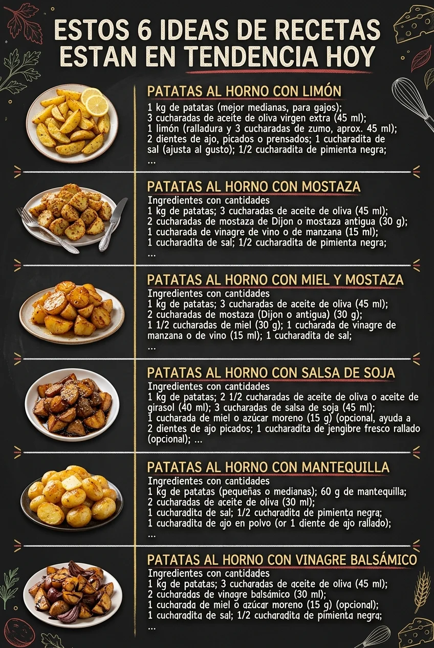 Estos 6 Ideas de Recetas estan en tendencia hoy