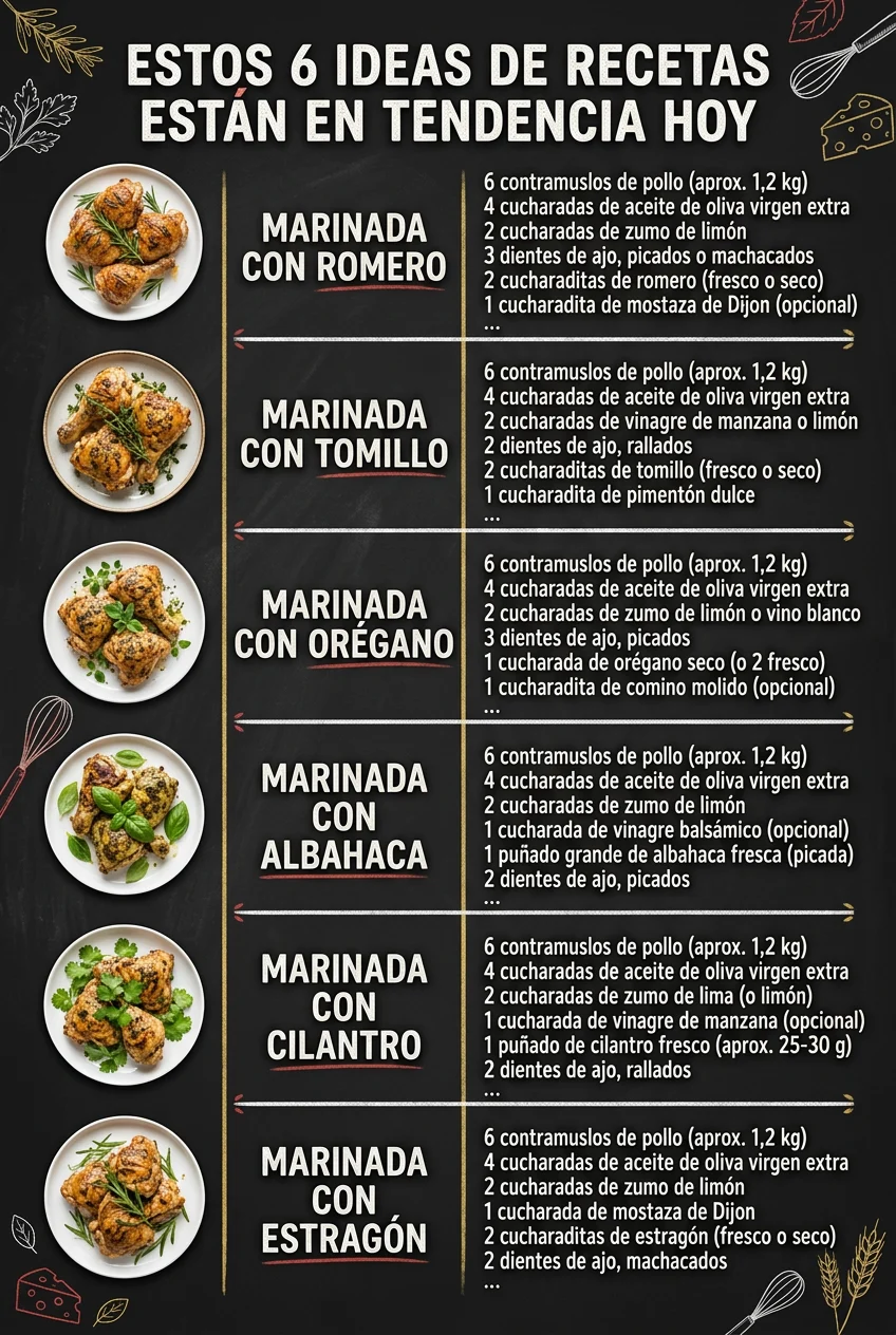 Estos 6 Ideas de Recetas estan en tendencia hoy