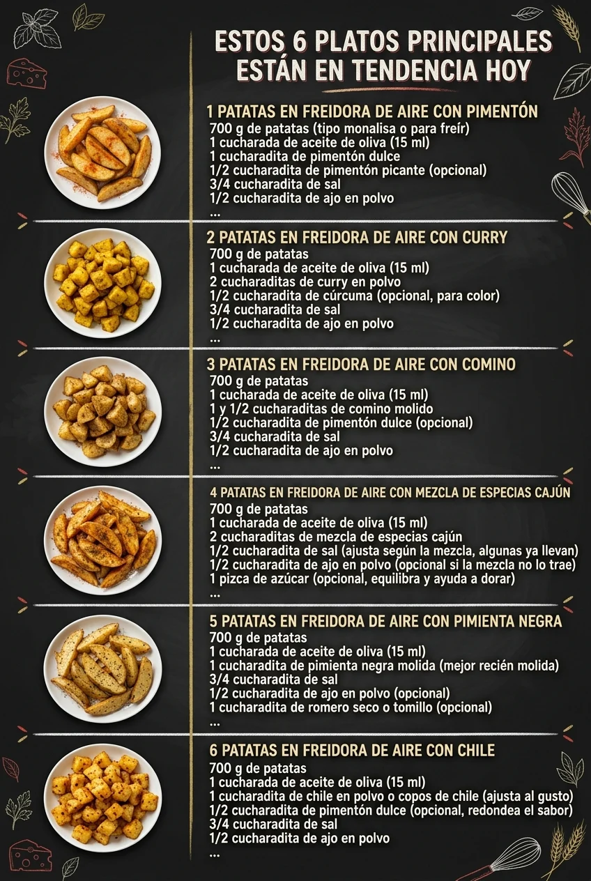 Estos 6 Platos Principales estan en tendencia hoy