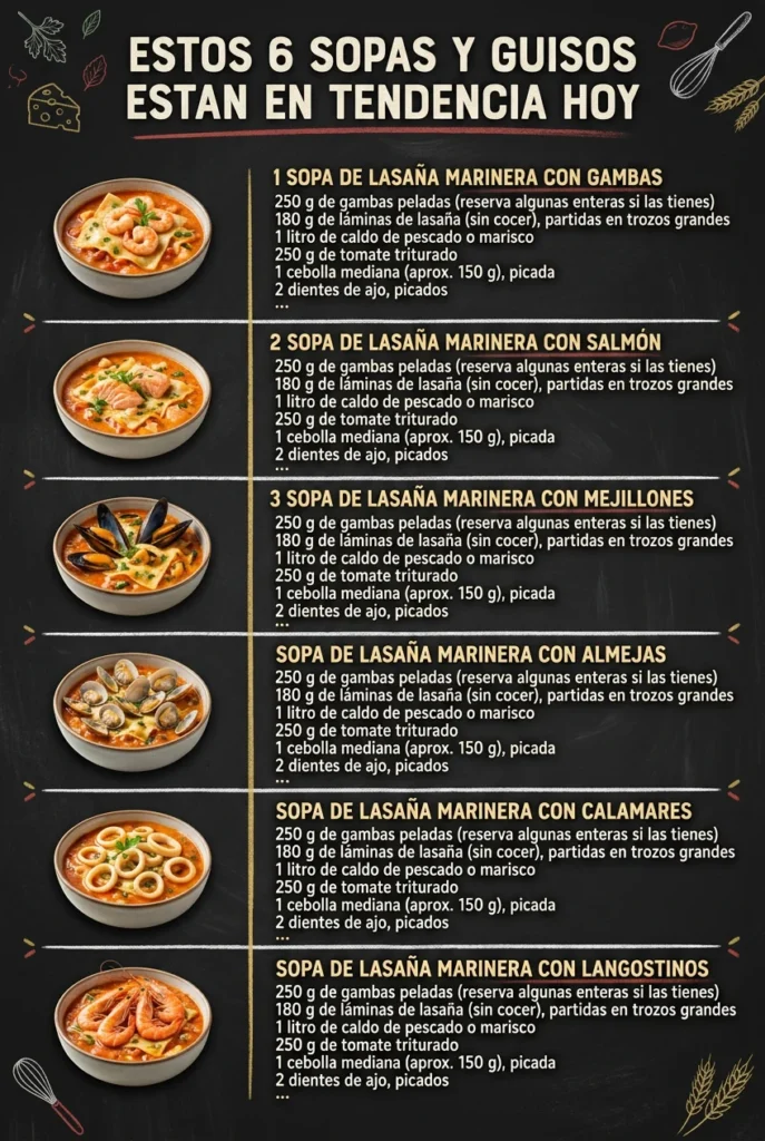 Estos 6 Sopas y Guisos estan en tendencia hoy