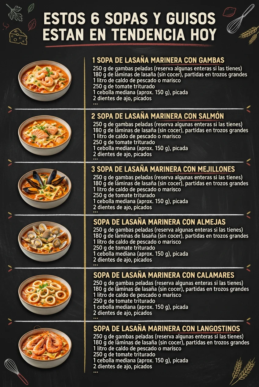 Estos 6 Sopas y Guisos estan en tendencia hoy