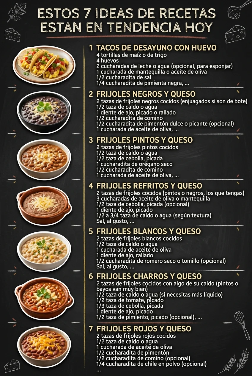 Estos 7 Ideas de Recetas estan en tendencia hoy
