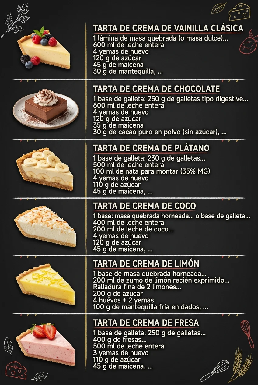 Hoy son viral 6 Cremas y Postres para cada dia