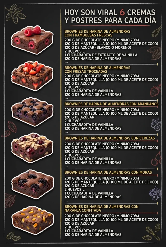 Hoy son viral 6 Cremas y Postres para cada dia