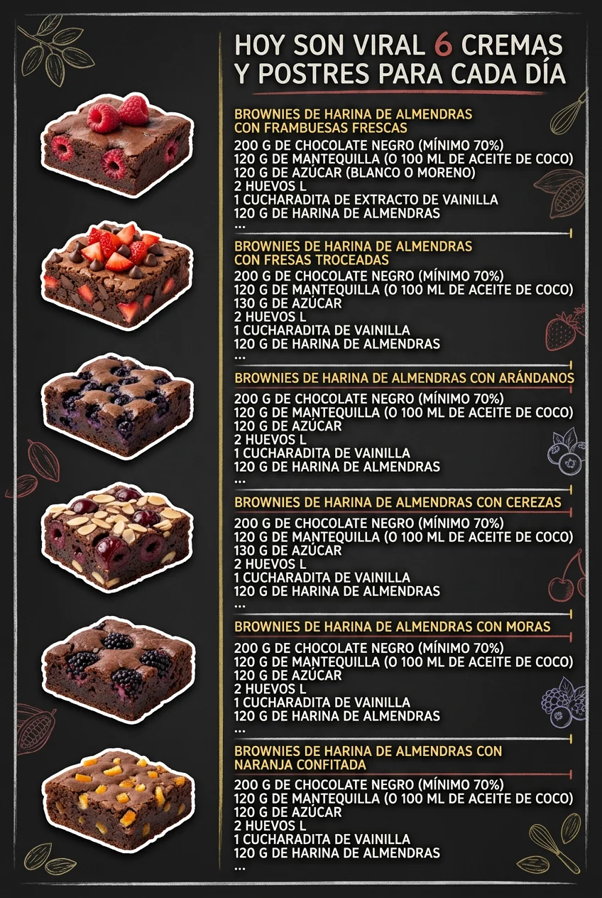Hoy son viral 6 Cremas y Postres para cada dia