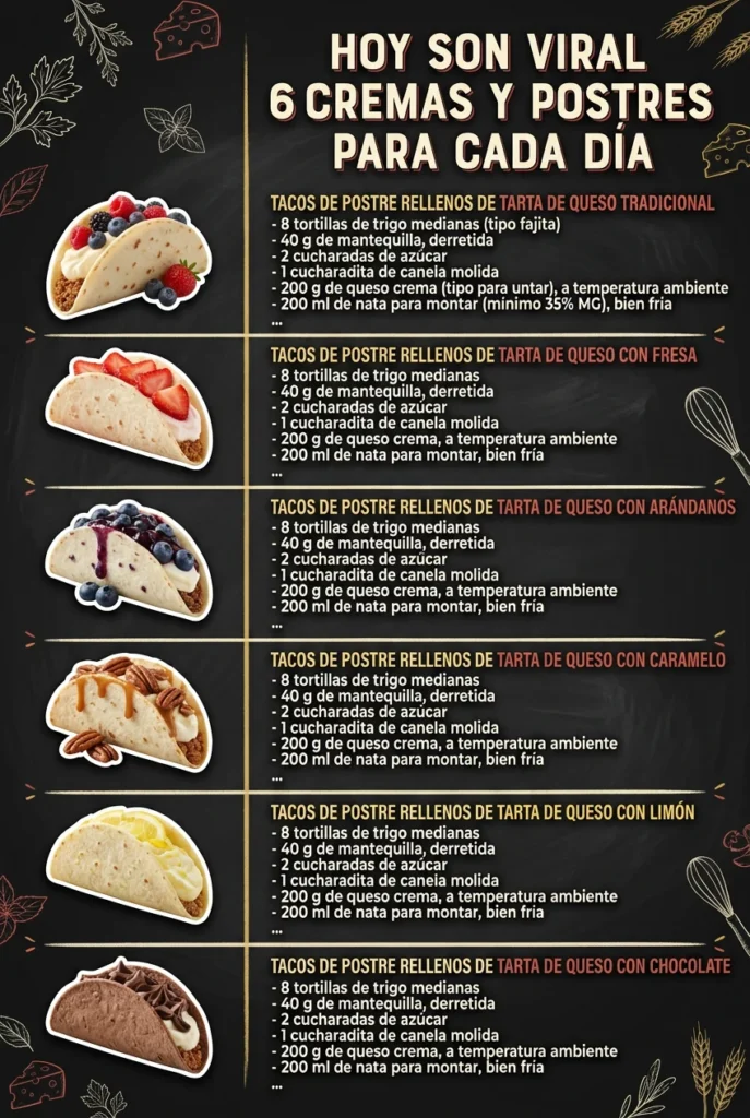 Hoy son viral 6 Cremas y Postres para cada dia
