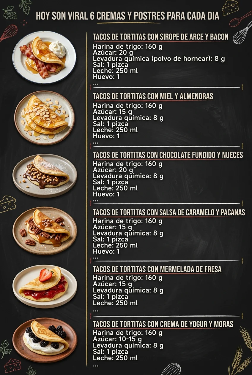 Hoy son viral 6 Cremas y Postres para cada dia