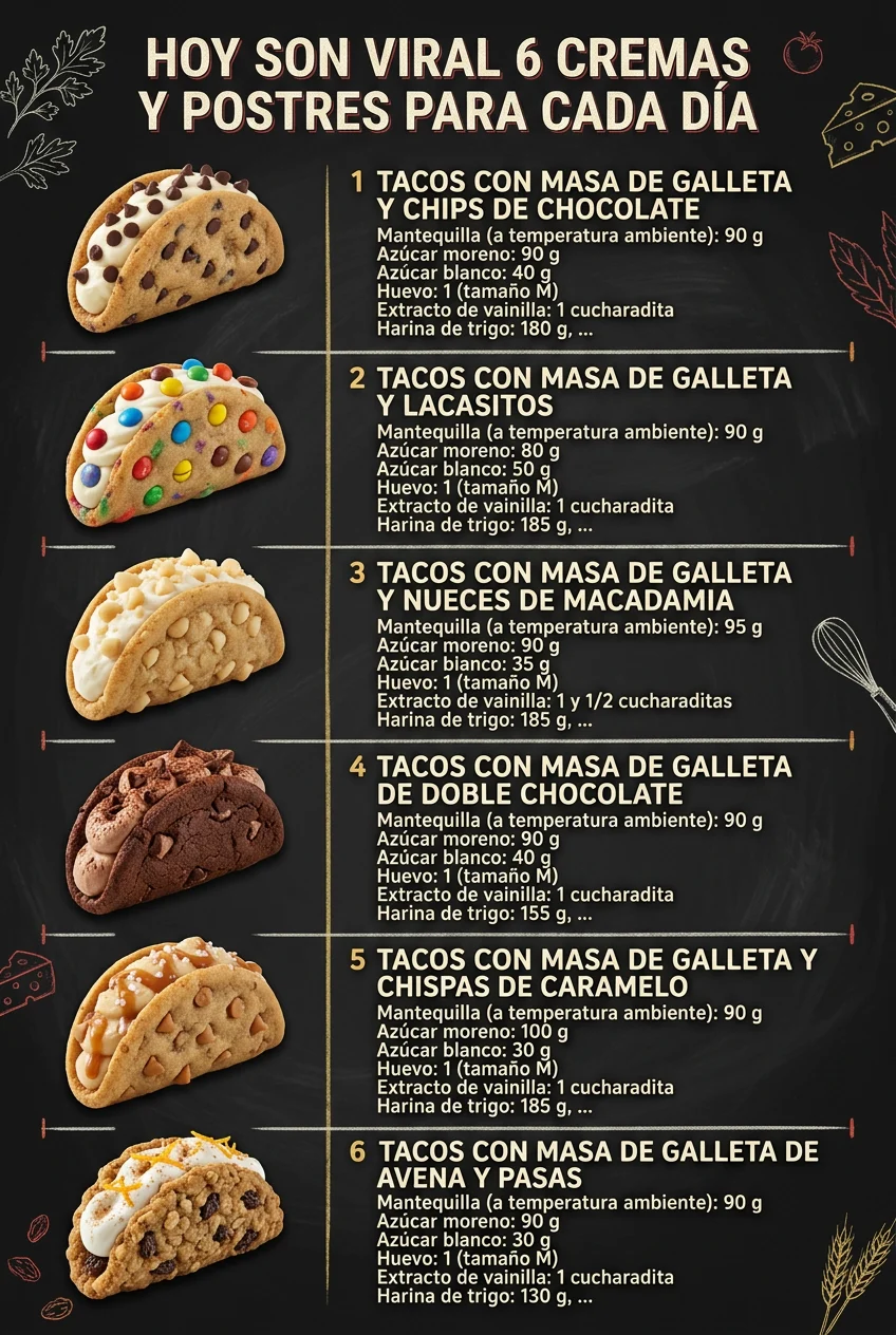 Hoy son viral 6 Cremas y Postres para cada dia