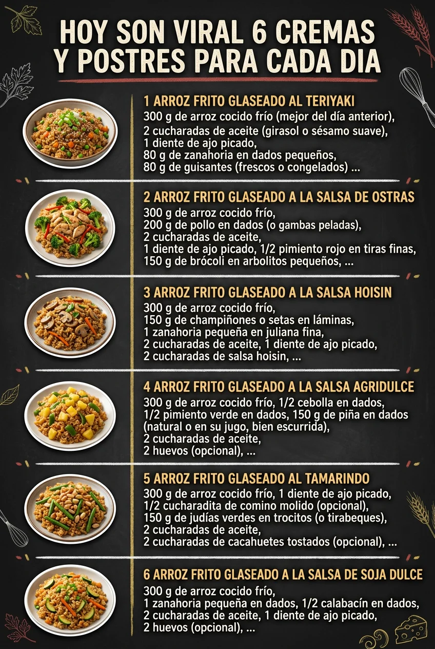 Hoy son viral 6 Cremas y Postres para cada dia