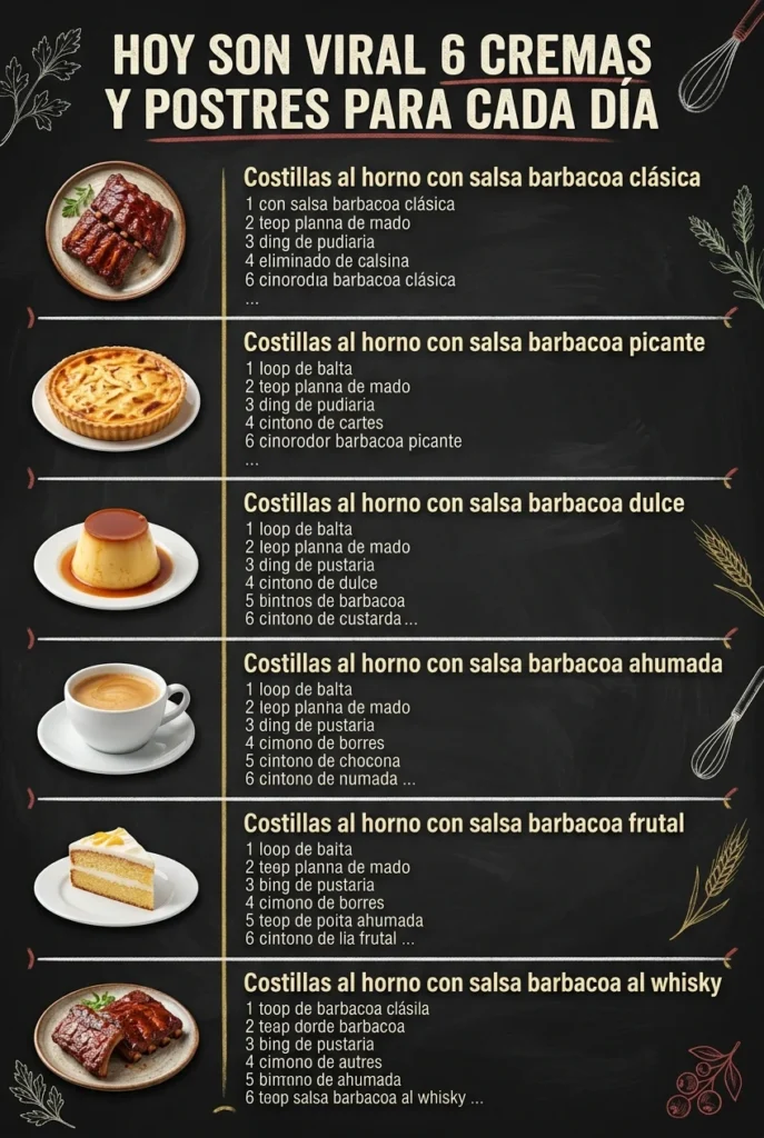 Hoy son viral 6 Cremas y Postres para cada dia