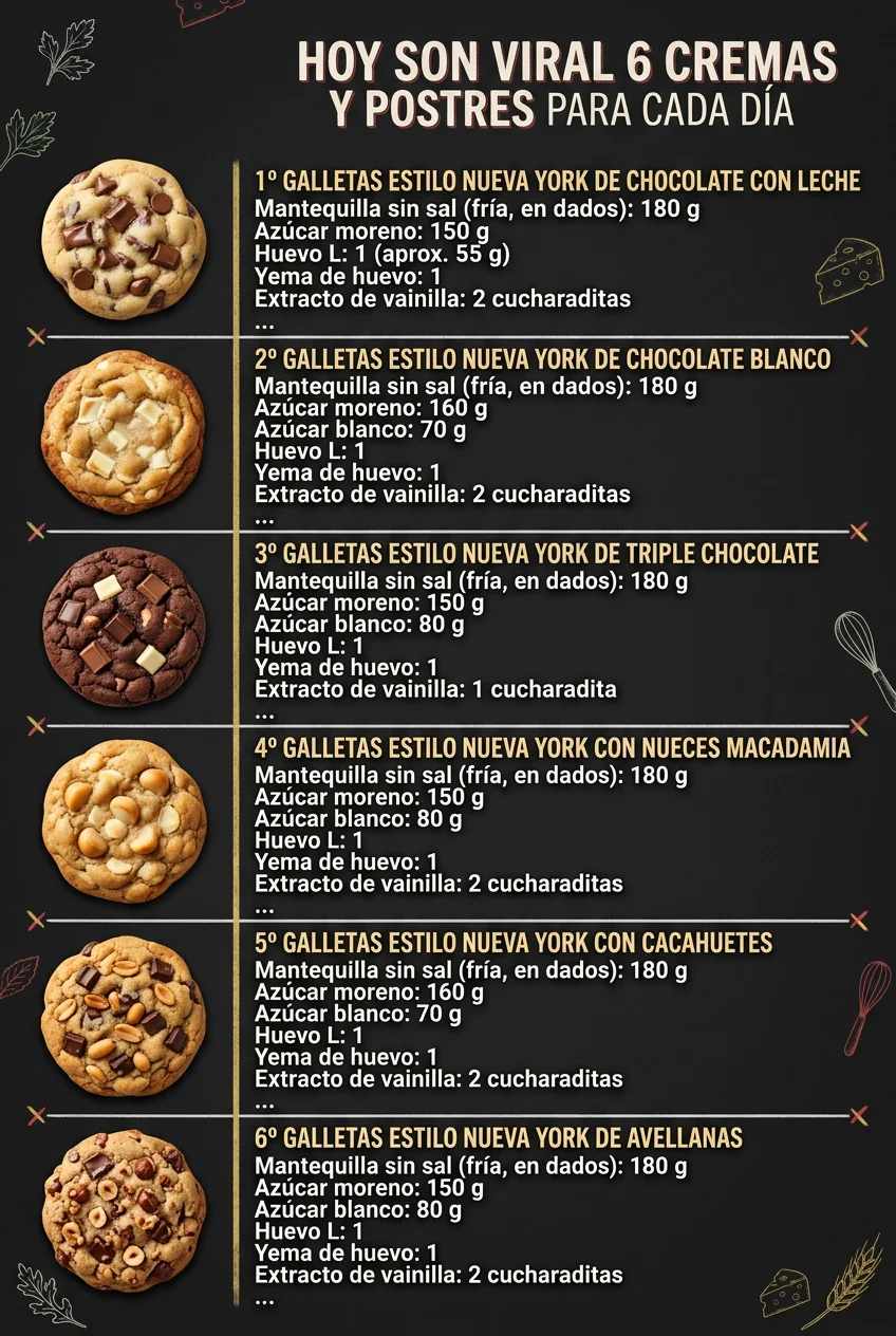 Hoy son viral 6 Cremas y Postres para cada dia