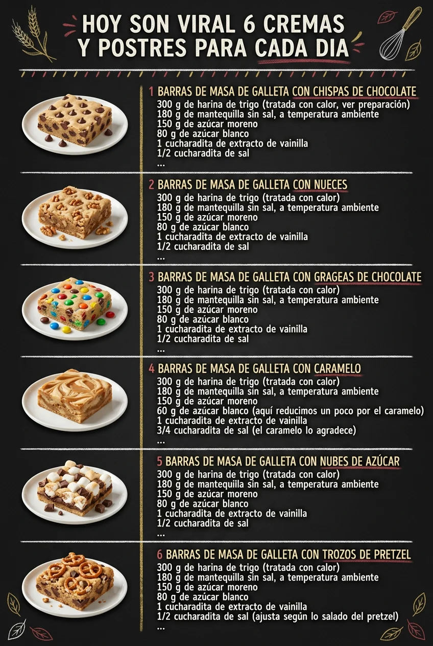 Hoy son viral 6 Cremas y Postres para cada dia