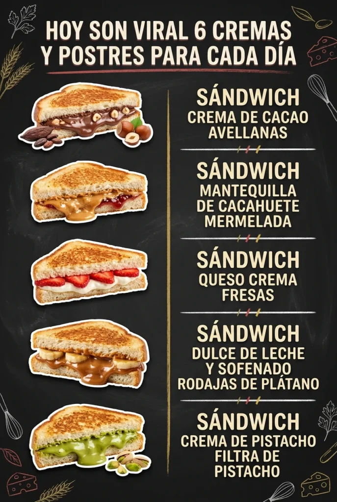 Hoy son viral 6 Cremas y Postres para cada dia