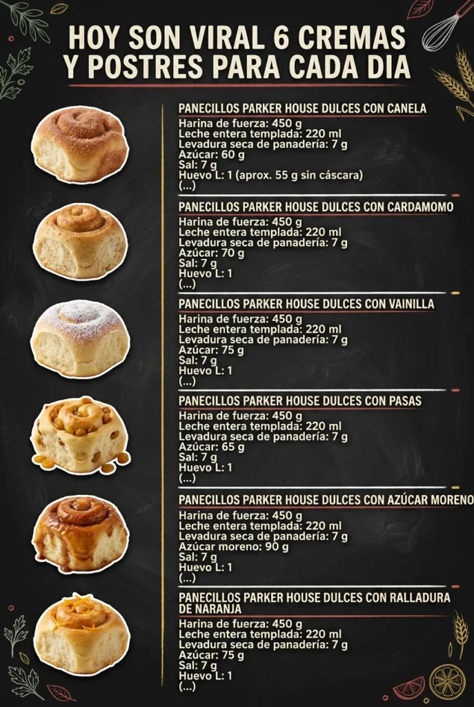 Hoy son viral 6 Cremas y Postres para cada dia