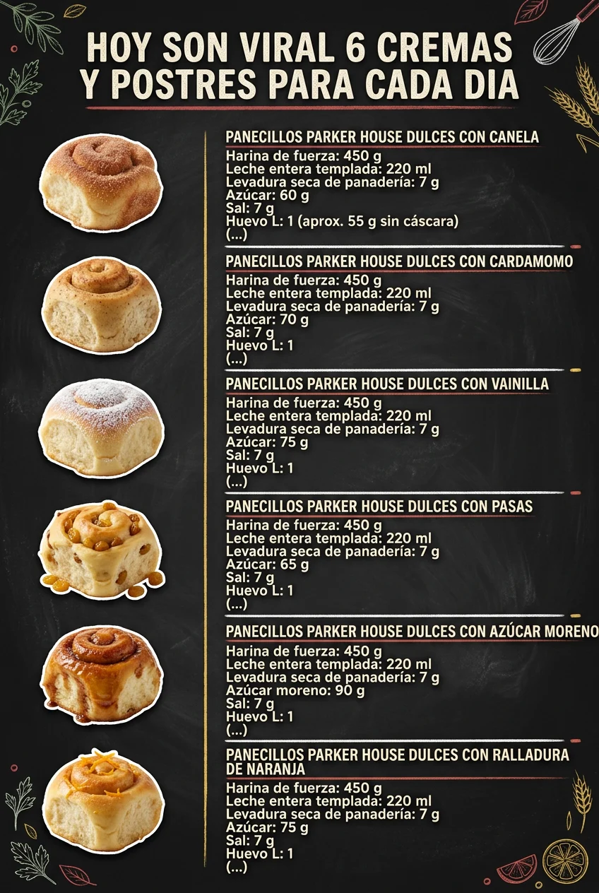 Hoy son viral 6 Cremas y Postres para cada dia