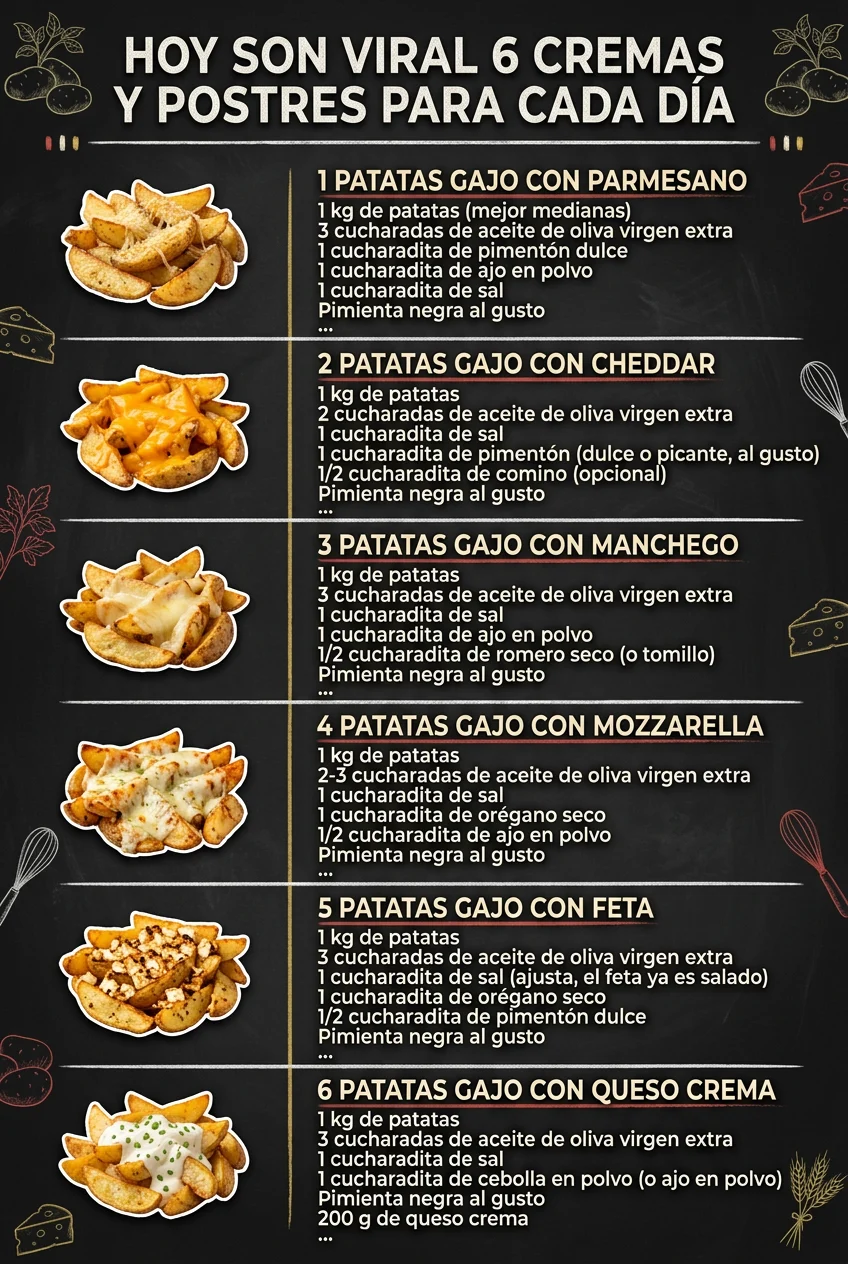 Hoy son viral 6 Cremas y Postres para cada dia