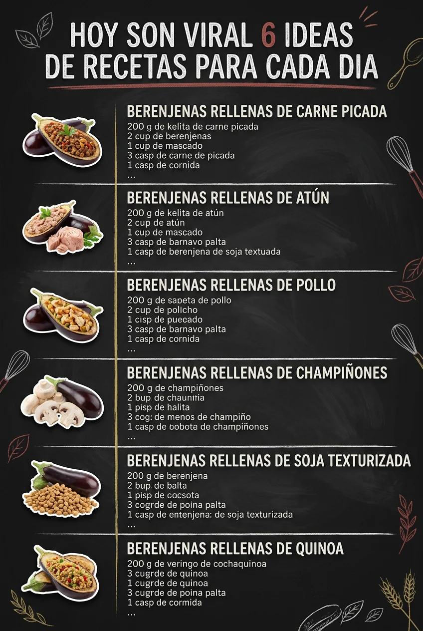 Hoy son viral 6 Ideas de Recetas para cada dia